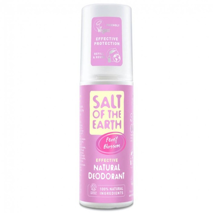 Salt Of The Earth Natural Deodorant Spray Peony Blossom 100Ml