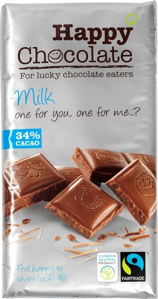 Happy Chocolate Milk Chocolate 180G Bio