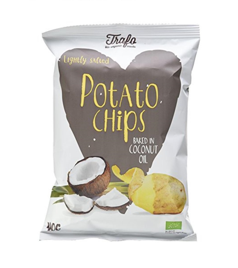 Trafo Coconut Oil Baked Chips Lightly Salted Bio 40G