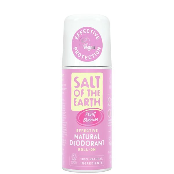 Salt Of The Earth Peony Blossom Natural Roll-On Deodorant 75Ml