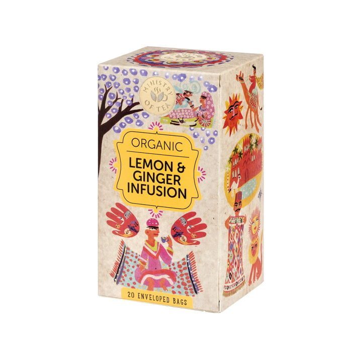 Ministry Of Tea Love Lemon Ginger Tea 20 Bags
