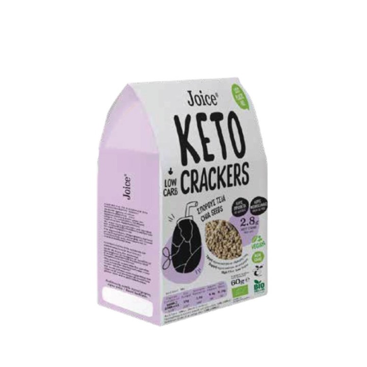 Joice Keto Crackers With Chia Seeds 60G Bio