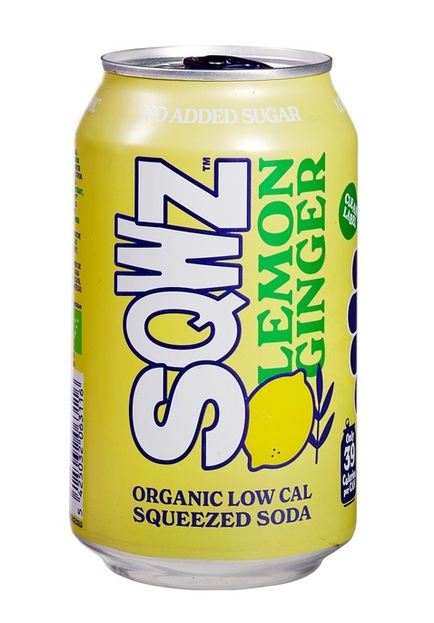 Sqwz Limon Ginger Soda No Added Sugar 330Ml Bio