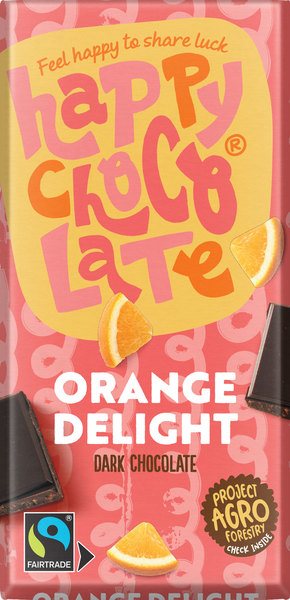 Happy Chocolate Dark Orange 100G Bio