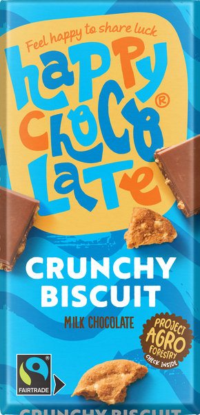 Happy Chocolate Crunchy Biscuit 100G Bio