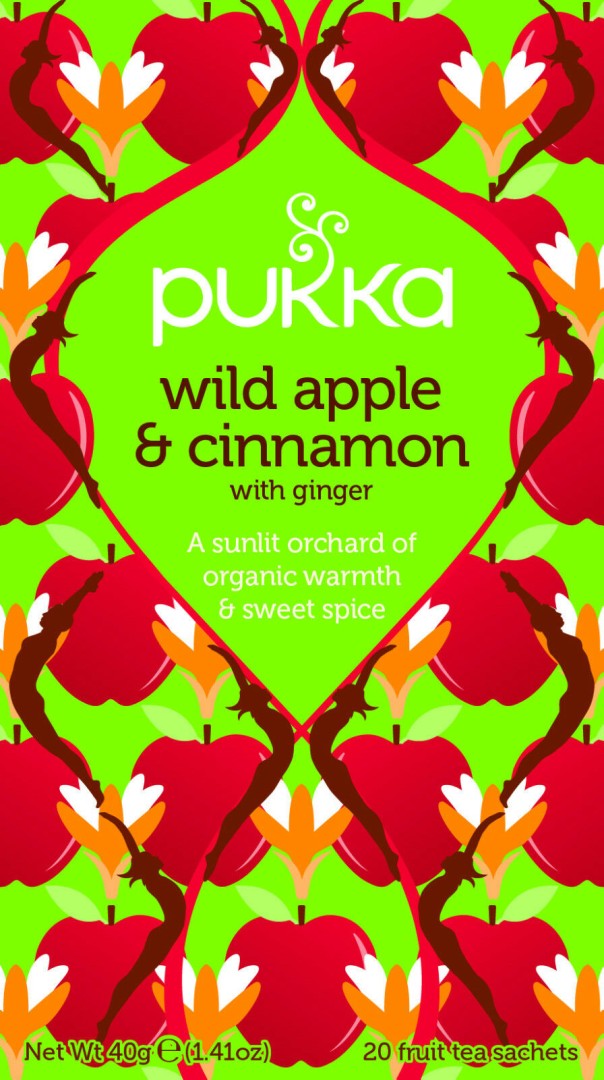 Pukka Wild Apple Cinnamon  Herbal Tea 20 Bags Bio