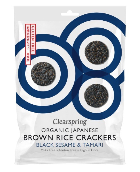 Clearspring, Crackers Sesame Tamari 40Gr