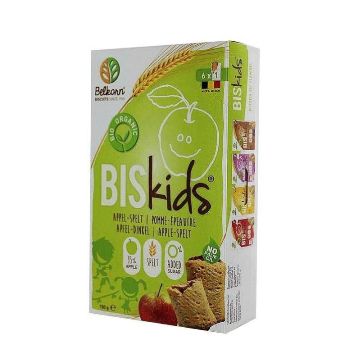 Belkorn Biskids Bio Organic Biscuits Apple 6X1 150G