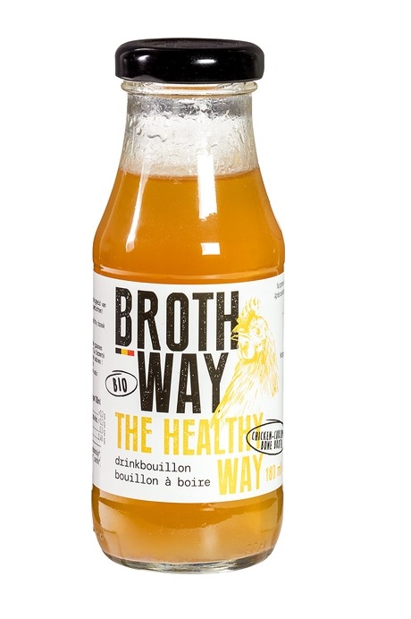 Brothway Drinking Broth Chicken Curcuma 180Ml Bio