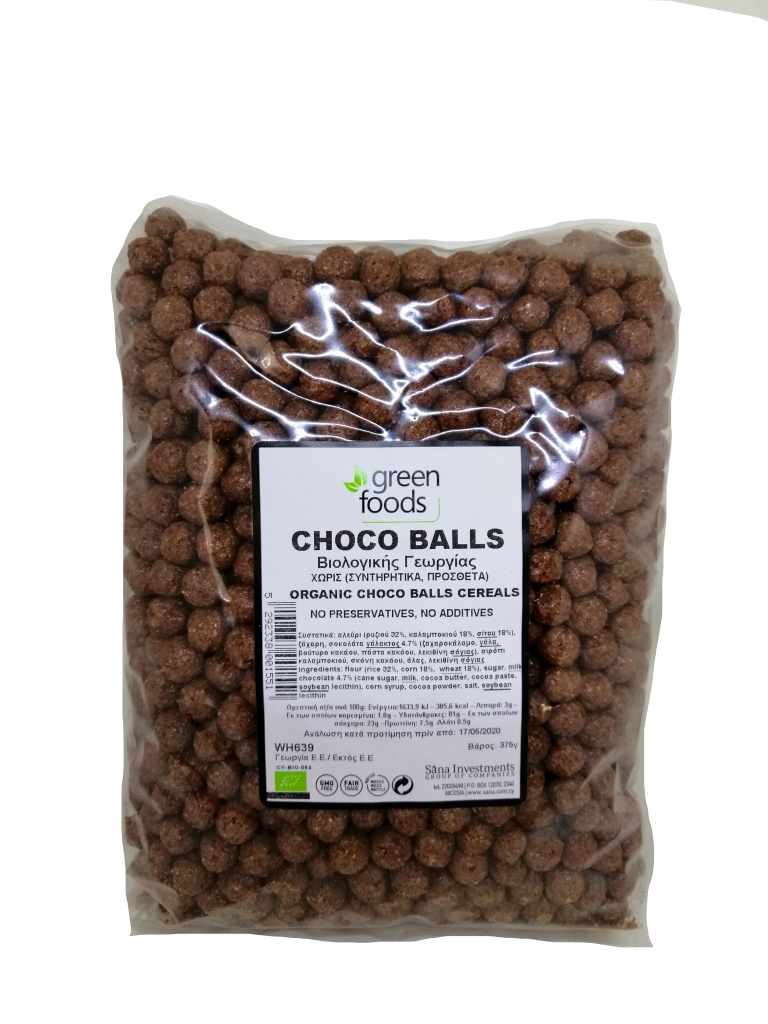 Green Foods Choco Balls Bio 375G
