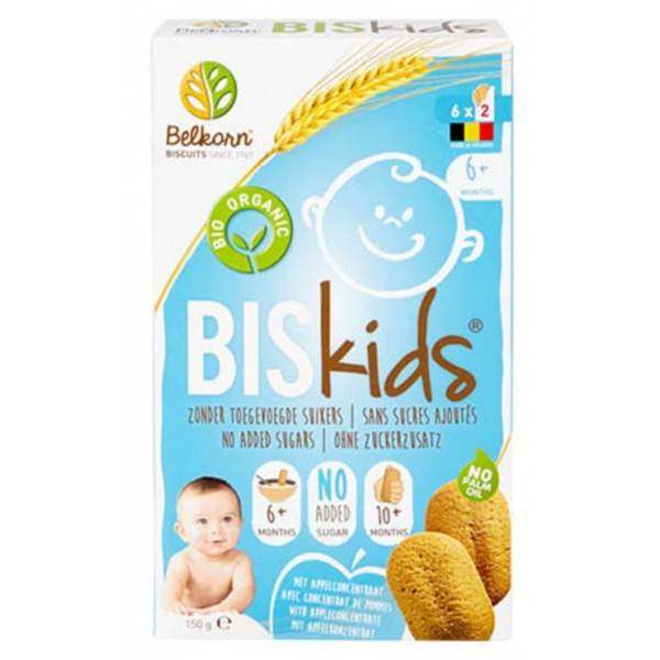 Belkorn Biskids Bio Organic Biscuits 6X2 150G