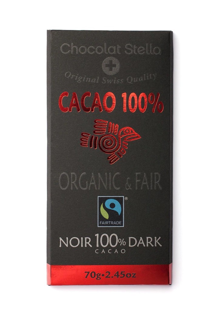 Chocolat Stella 100% Dark Chocolate 70G Bio