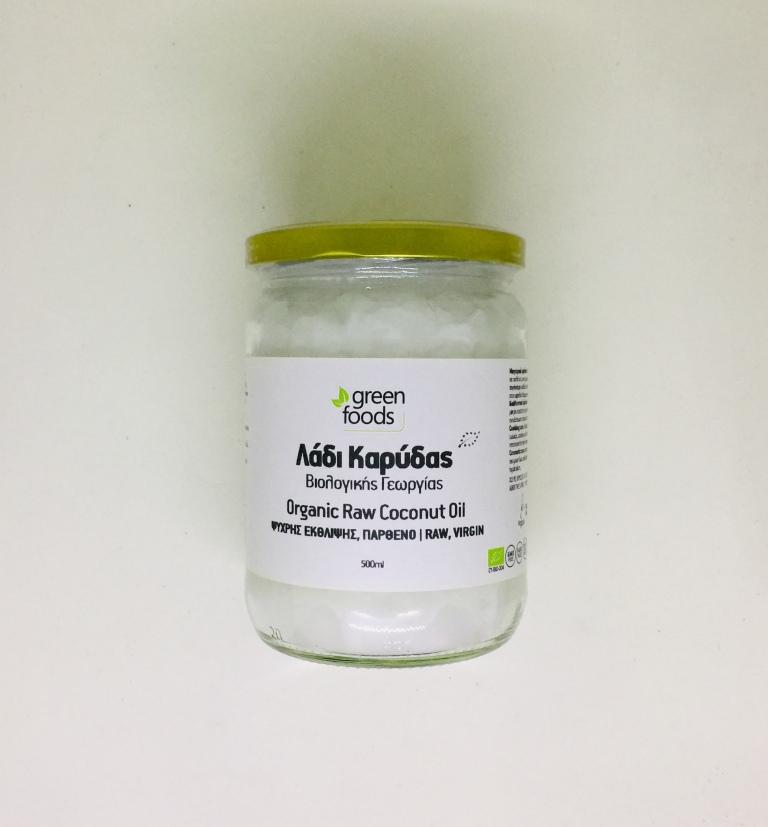 Green Foods Raw Coconut Oil 500Ml Bio