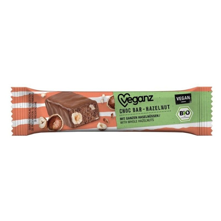 Veganz Hazelnut Chocolate Bar 40G Bio
