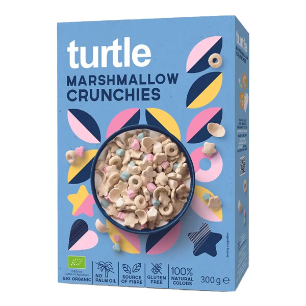 Turtle, Marshmallow Crunchies 300G Bio