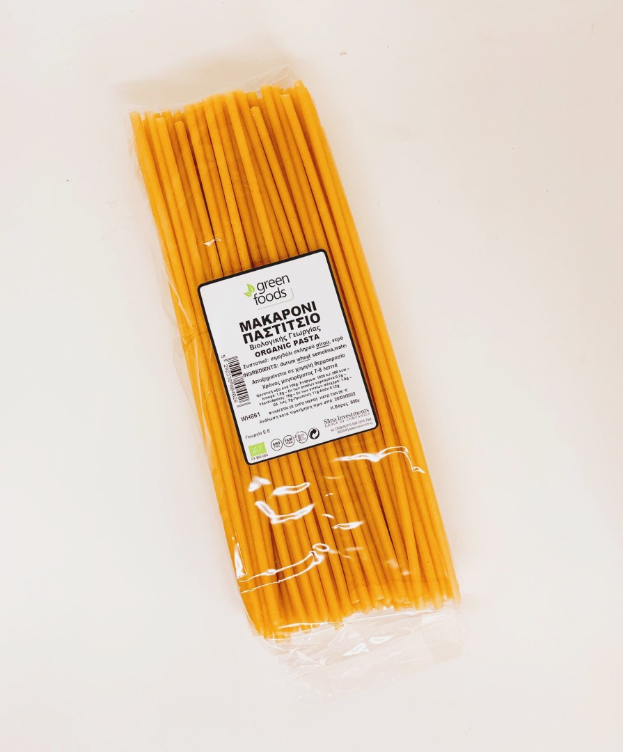 Green Foods Pastitsio Pasta White Bio 500G