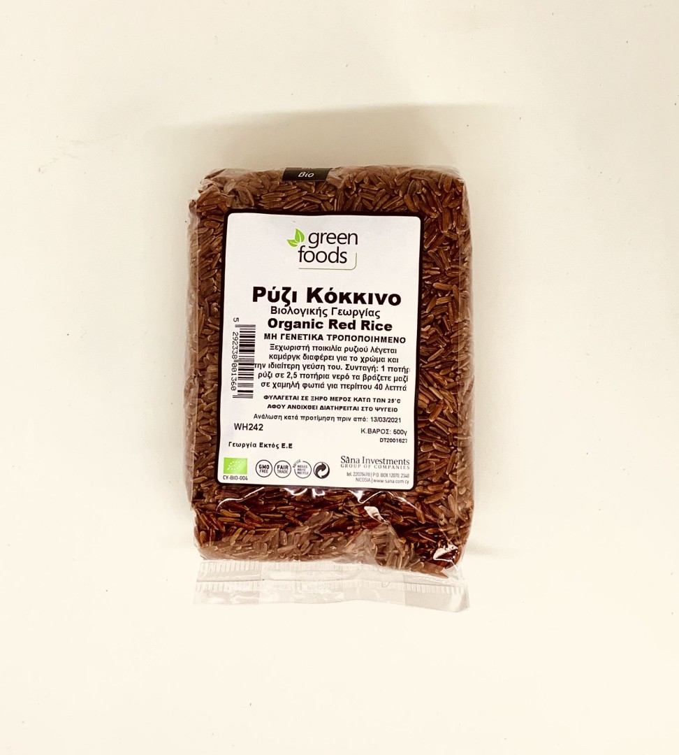 Green Foods Rice Red Βιο 500G