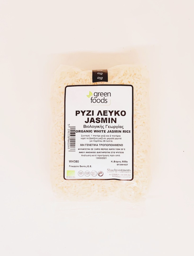 Green Foods Rice White Jasmin Bio 500G