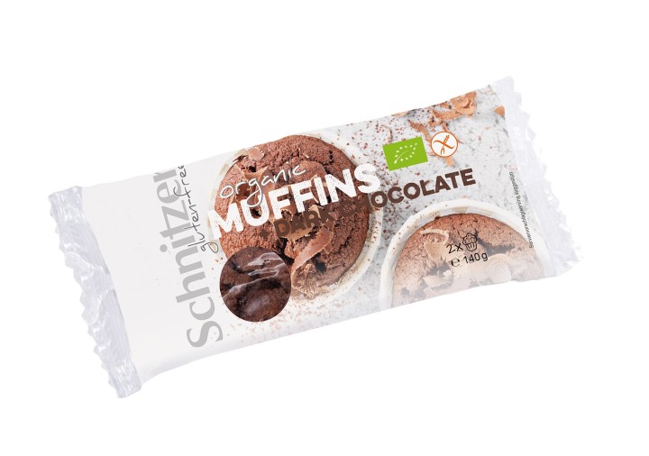 Schnitzer, Muffin Dark Choco Gf 140G Bio