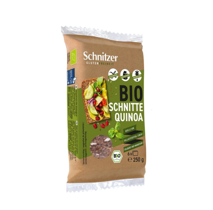 Schnitzer, Quinoa Sliced Bread Gluten Free 250G Bio
