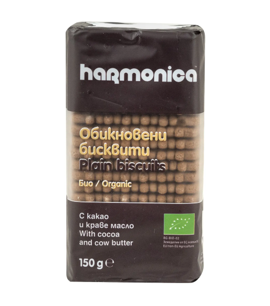 Harmonica, Cocoa Biscuits 150g Bio