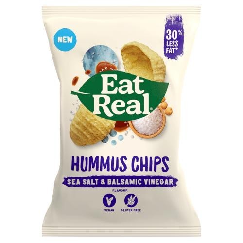 Eat Real, Hummus Chips Sea Salt Balsamic Vinegar 135G