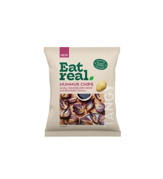 Eat Real, Hummus Chips Caramelized Onion And Balsamic Vinegar 45g