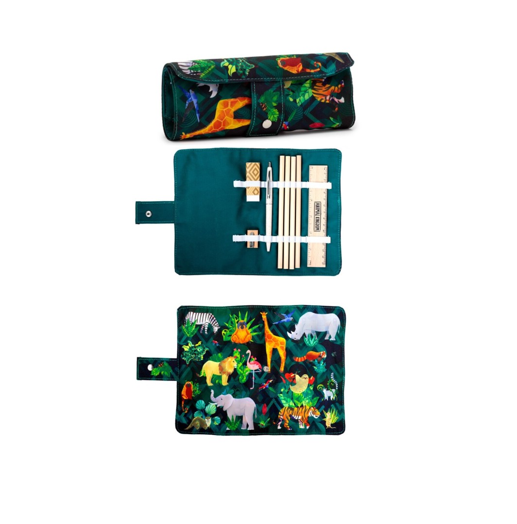 Puckator, Animal Kingdom 8 Pcs Recycled Set In Canvas