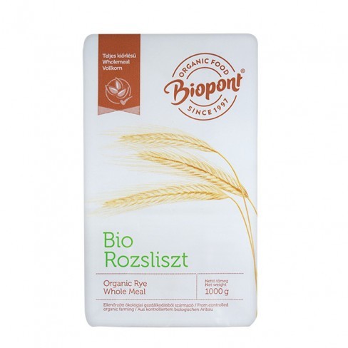 Biopont, Rye Whole Meal Flour 1kg Bio