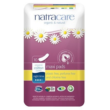 Natracare, Maxi Pads 10Pcs