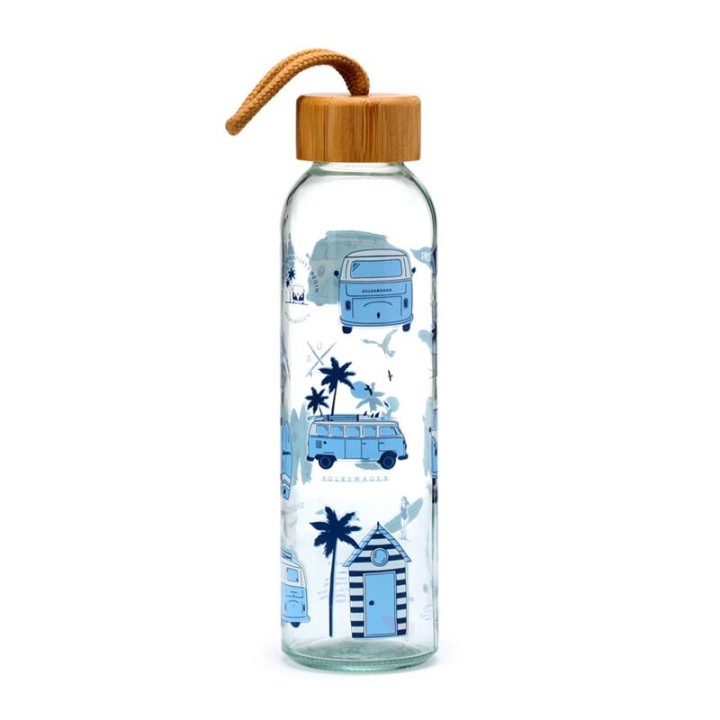 Puckator, Volkswagen Camper Glass Water Bottle 500ml