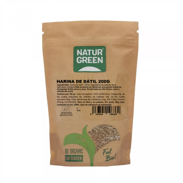 Naturgreen, Date Powder 200g Bio