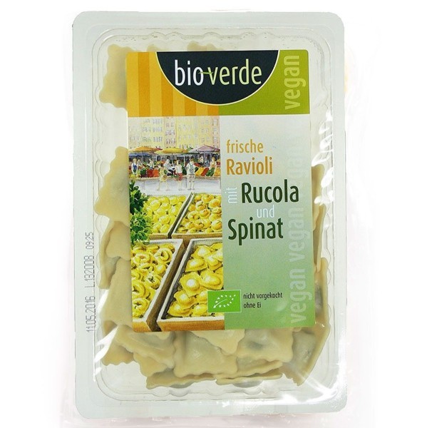 Bio Verde, Fresh Tortelli With Rocket Leaves And Spinach 250 G Bio
