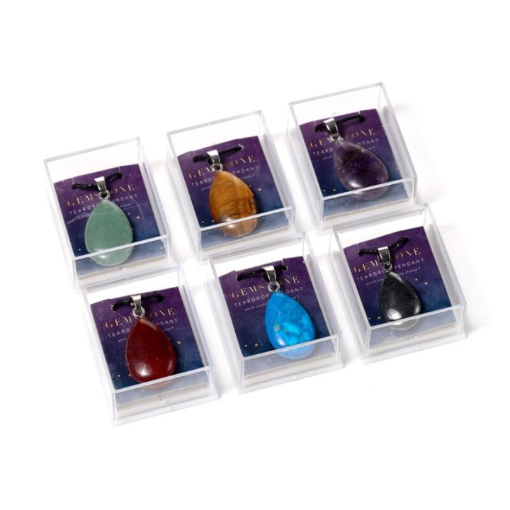 Puckator, Healing Stone Gemstone Teardrop Pendant