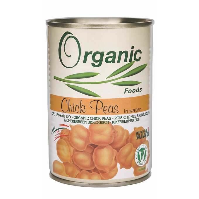 Organic Foods, Chick Peas 400G Bio
