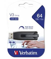 Verbatim Store n Go V3 USB 3.0 Flash Drive 64GB Black ...