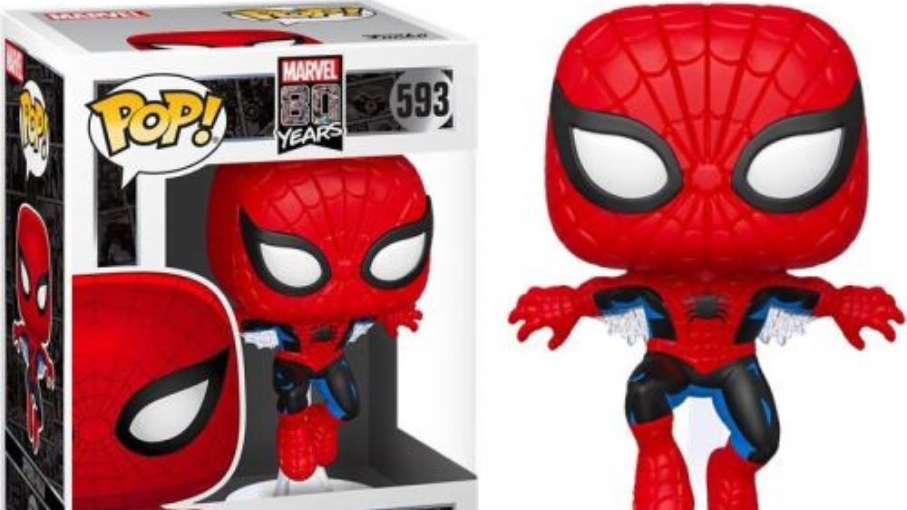 FUNKO POP! MARVEL 80 YEARS: SPIDER-MAN (FIRST APPEARANCE) #593 BOBBLE-HEAD