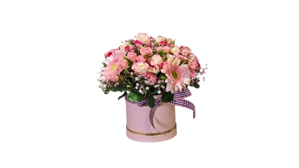 Box Pink Flower Shades