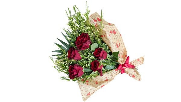 Small Red Roses Bouquet