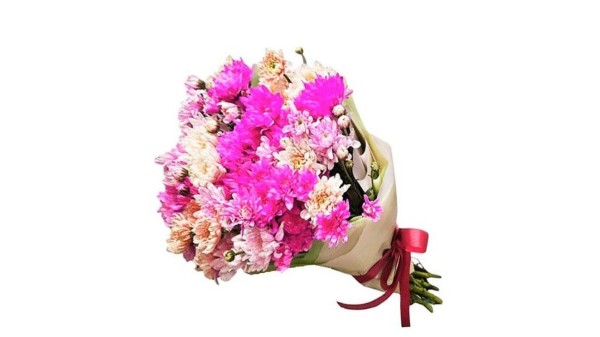 Rainbow Pink Chrysanthemum Bouquet