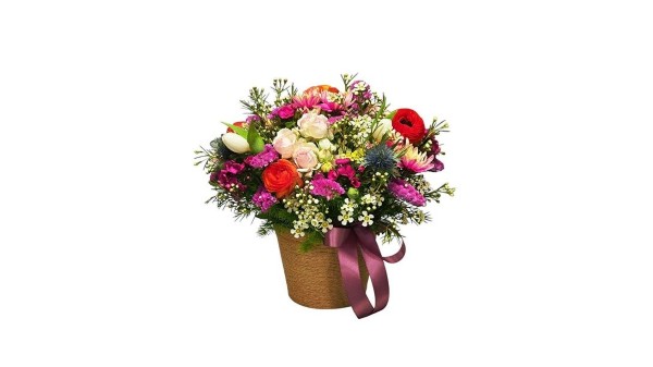 Orange Box full of Spring Colorful