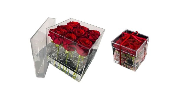 The Unique Luxury Rose Acrylic Boxes