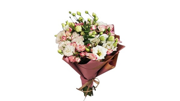 Lisianthus & Mini Roses Bouquet