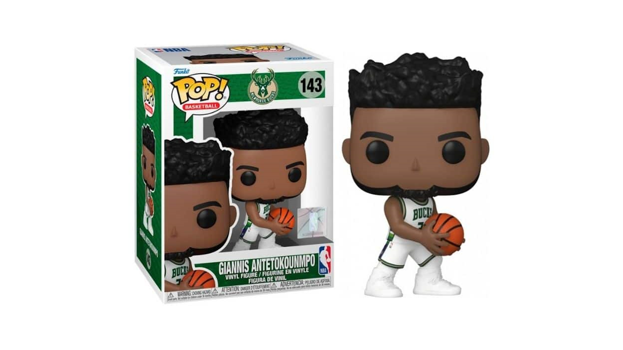Funko Pop! Basketball NBA: Milwaukee Bucks - Giannis Antetokounmpo #143