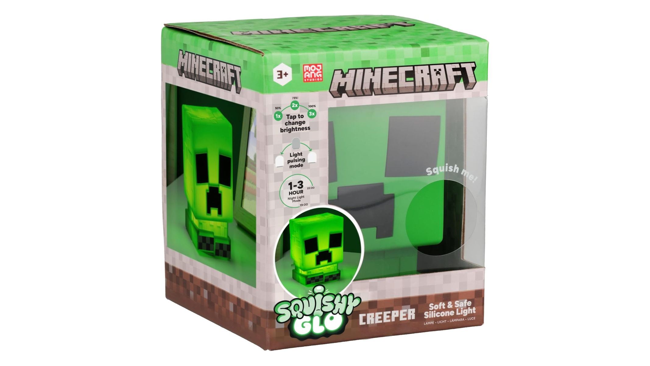 Paladone SquishyGlo: Minecraft - Creeper Silicone Lamp