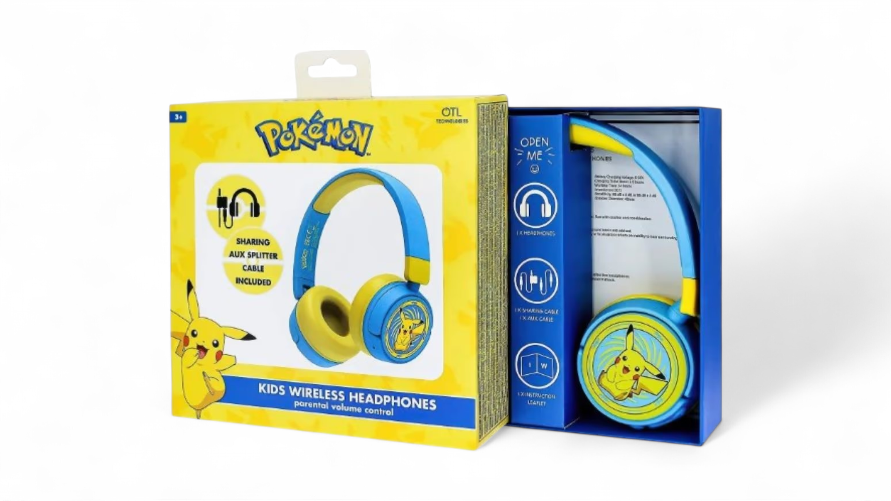 Pokémon Pikachu Wireless Kids Headphones