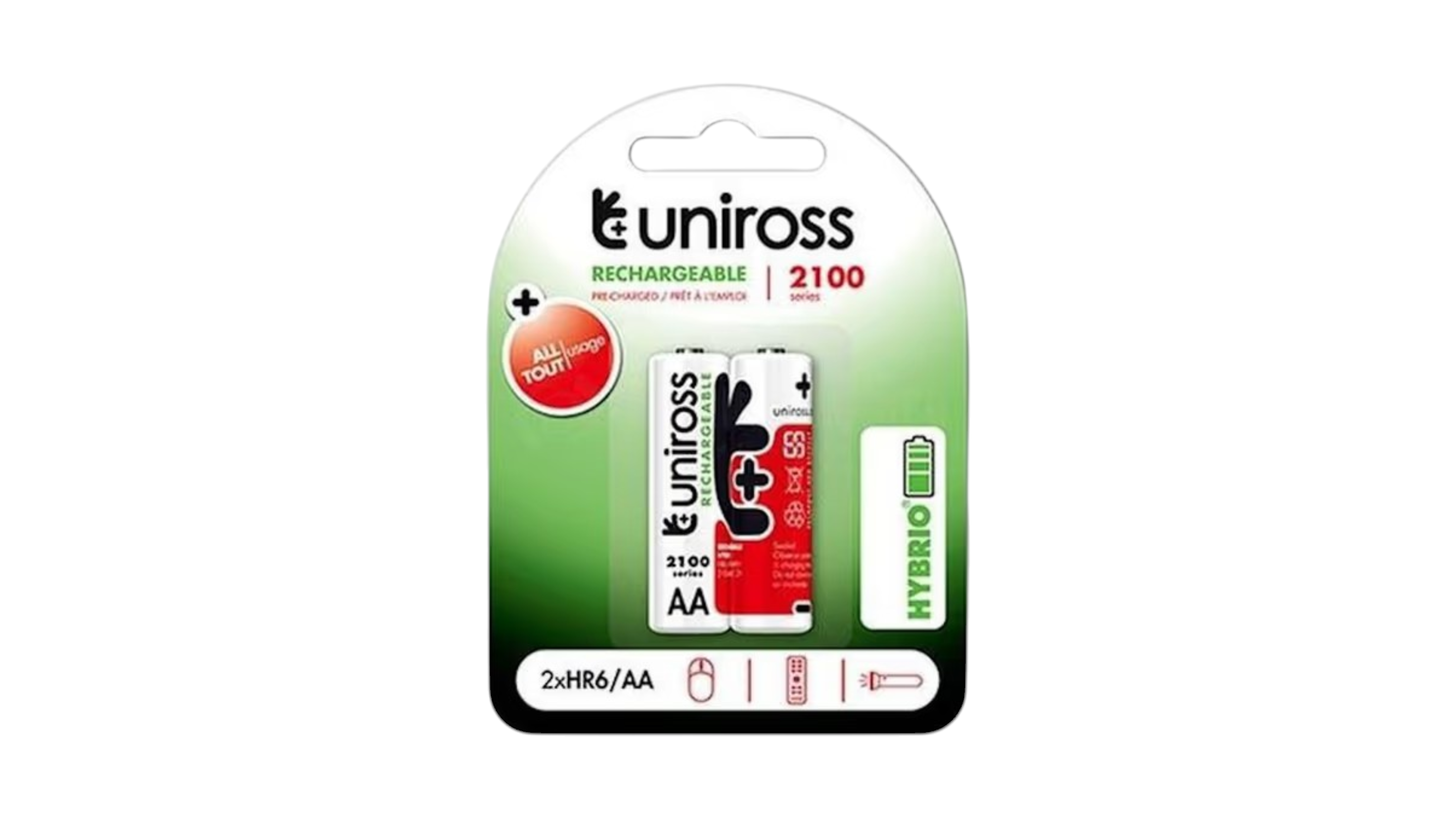 Uniross Rechargeable Batteries AA 2x 2100 Series