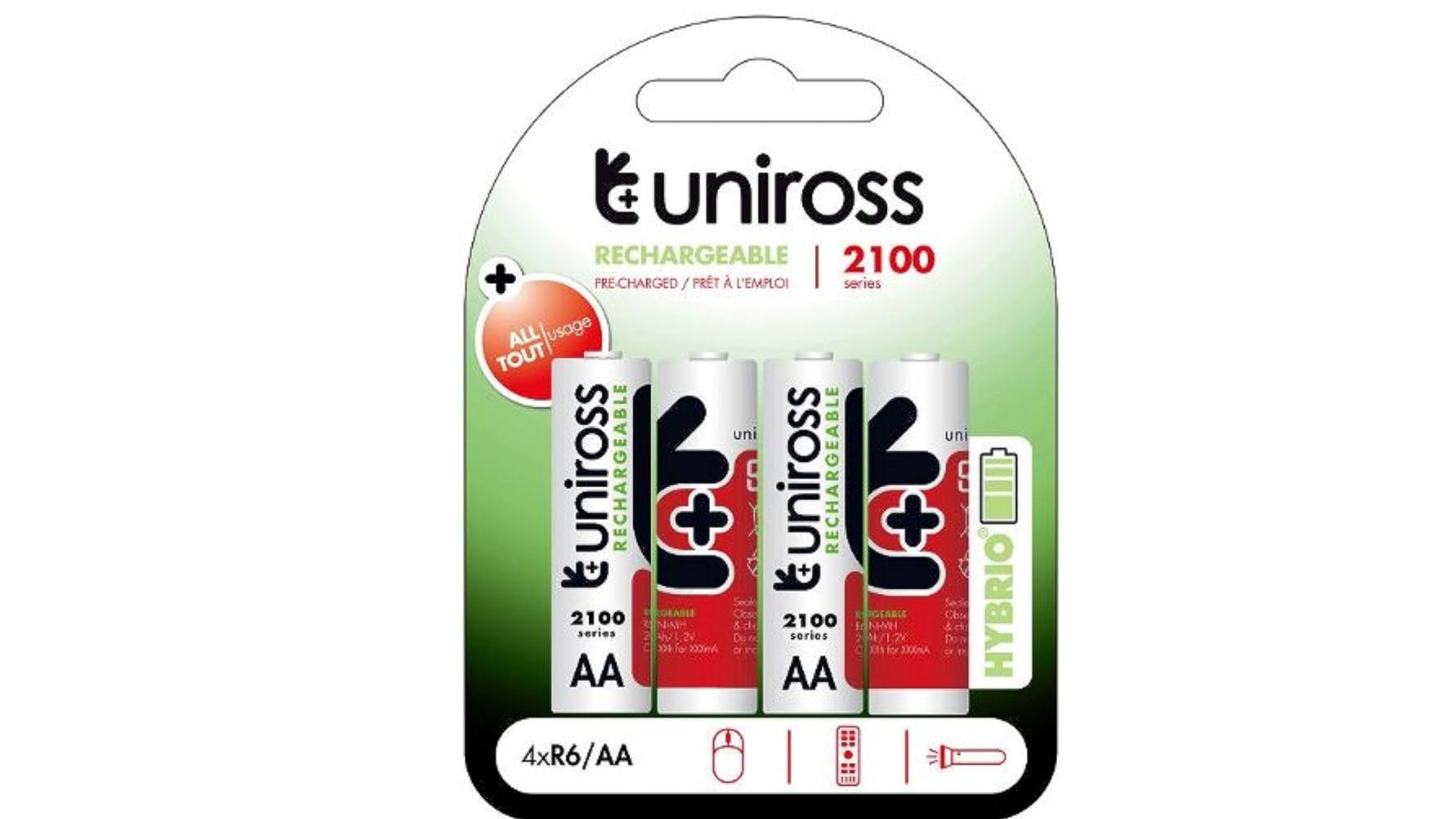 Uniross Rechargeable Batteries Aa