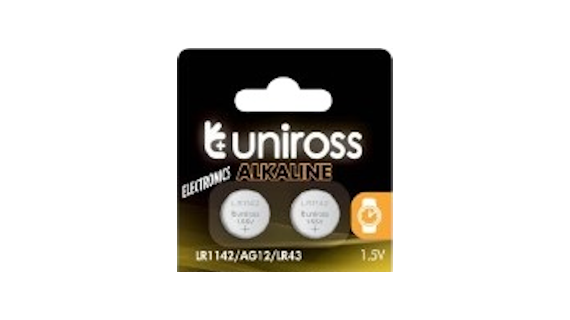 Uniross Alkaline-Coin LR1142 AG12 LR43 Batteries 2x