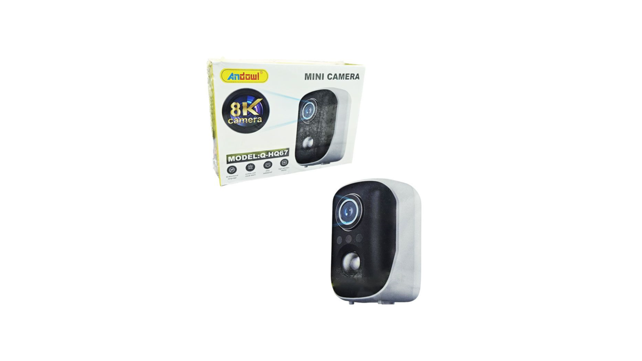 401H#Andowl®Q-HQ67 Wireless Mini Wi-Fi 8K Camera with Night Vision and Motion Detection